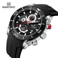 Torque sport chronograph watch in Black Red
