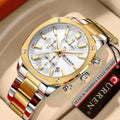 Regal two-tone steel chronograph watch in Gold Silver