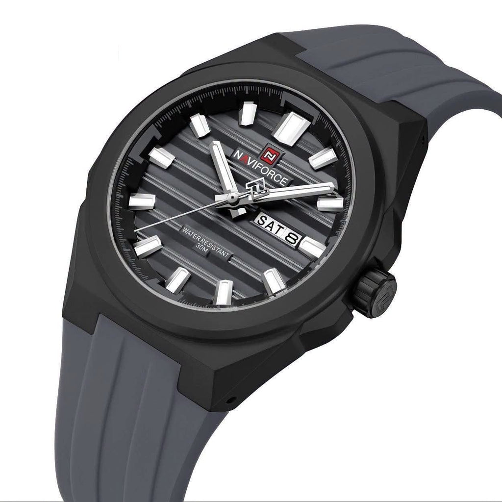 Trek Day-Date Rubber Watch