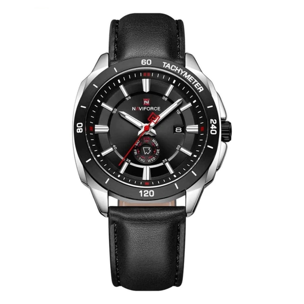 Velocity Tachymeter Leather Watch