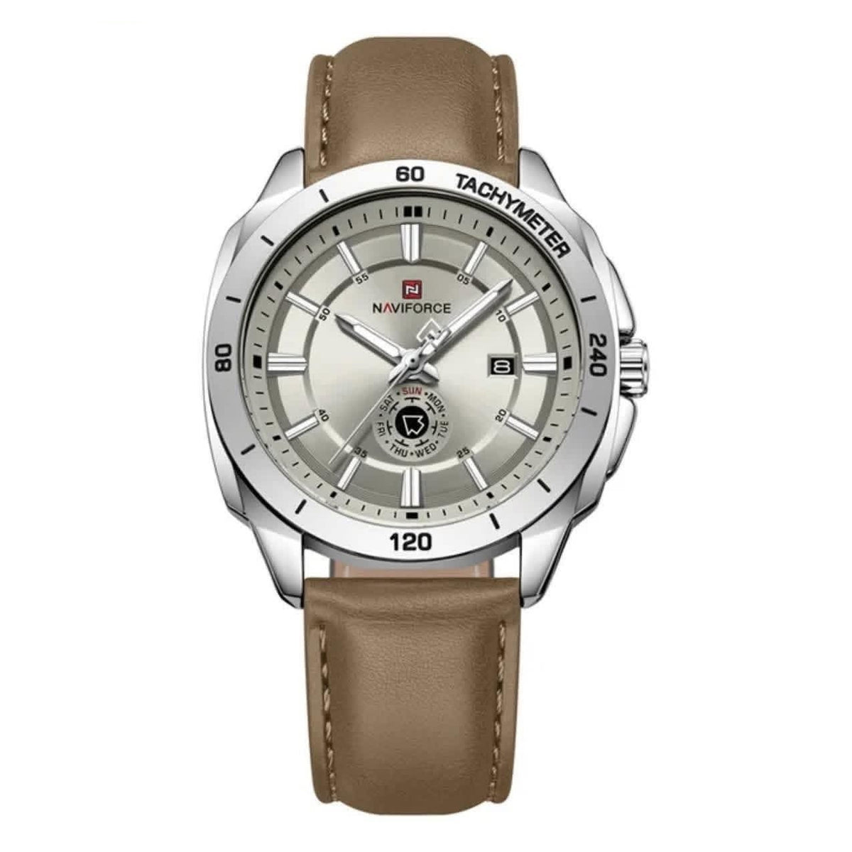 Velocity Tachymeter Leather Watch